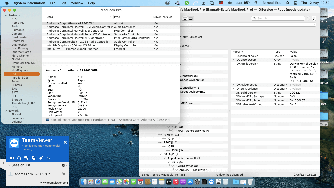 Toshiba Dynabook R734:M 2nd [Haswell   Intel HD 4600 + PS2]   OpenCore 9